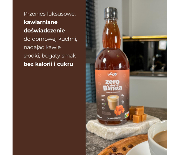 LOCCO 0 kcal syrop Barista ze stewią o smaku Karmelowym - 1503777 - zdjęcie 3